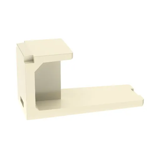 1 Port Mini-Com Blank Module Angled 1RU ABS CMBEI-X (Pack of 10)