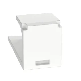 1 Port Mini-Com Blank Module Angled 1RU ABS CMBWH-X (Pack of 10)