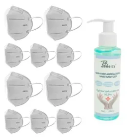 10-Pack: KN95 Protective Face Masks   Hand Sanitizer