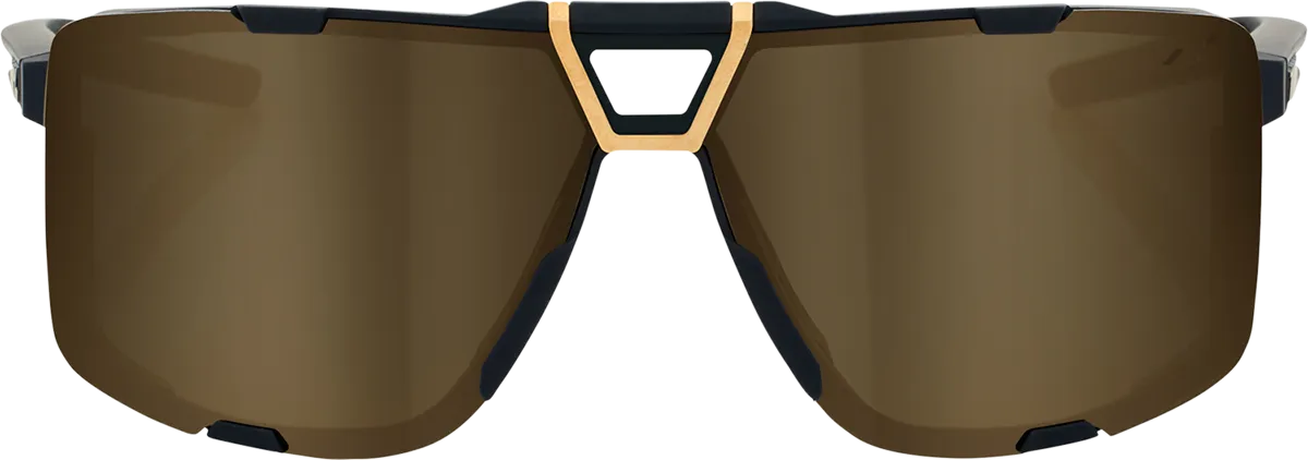 100% Eastcraft Sunglasses - Soft Tact Black - Soft Gold Mirror 61045-258-01