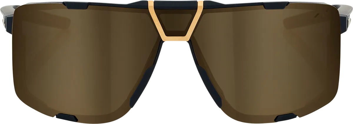 100% Eastcraft Sunglasses - Soft Tact Black - Soft Gold Mirror 61045-258-01