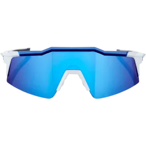 100% SPEEDCRAFT SL MATTE WHITE / W/ HIPER ICEBRG BLUE
