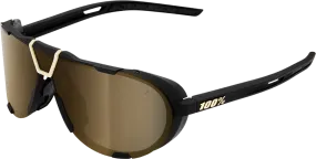 100% Westcraft Sunglasses - Soft Tact Black - Soft Gold Mirror 61046-258-01