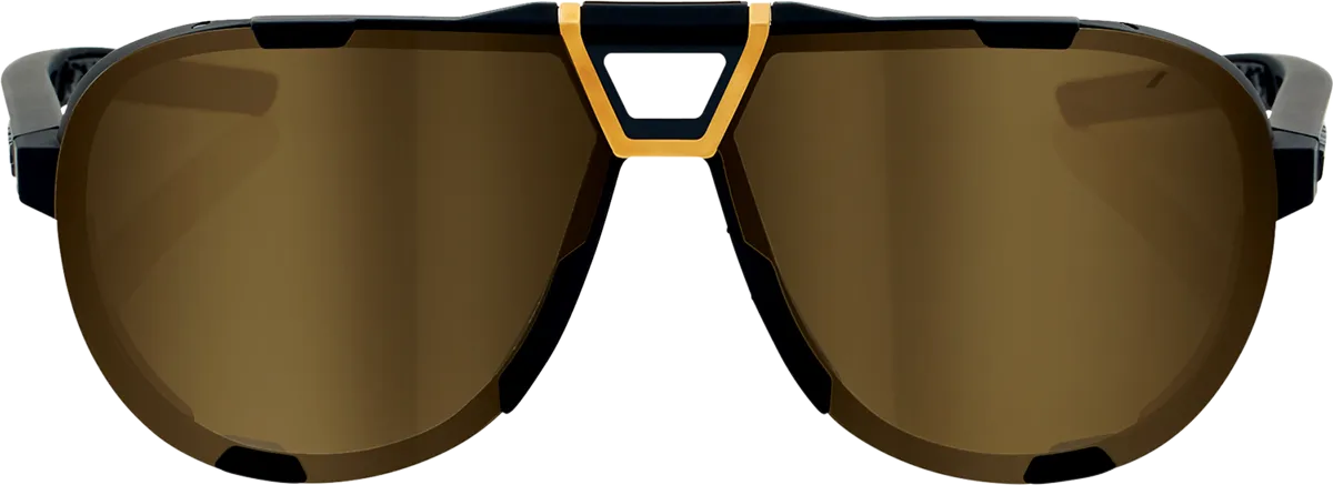 100% Westcraft Sunglasses - Soft Tact Black - Soft Gold Mirror 61046-258-01
