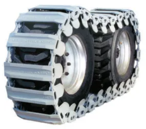 12.5FH12S58 Loegering F Series Trailblazer Over The Tire (OTT) Steel Tracks, 12X16.5 Tires