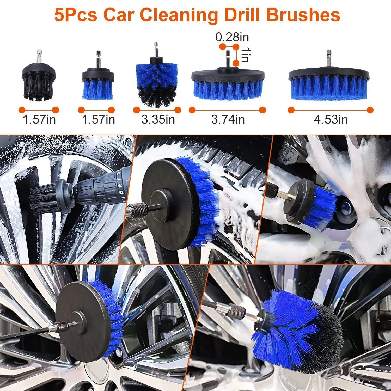 26Pcs Car Detailing Brush Kit Exterior Interior Car Cleaning Set