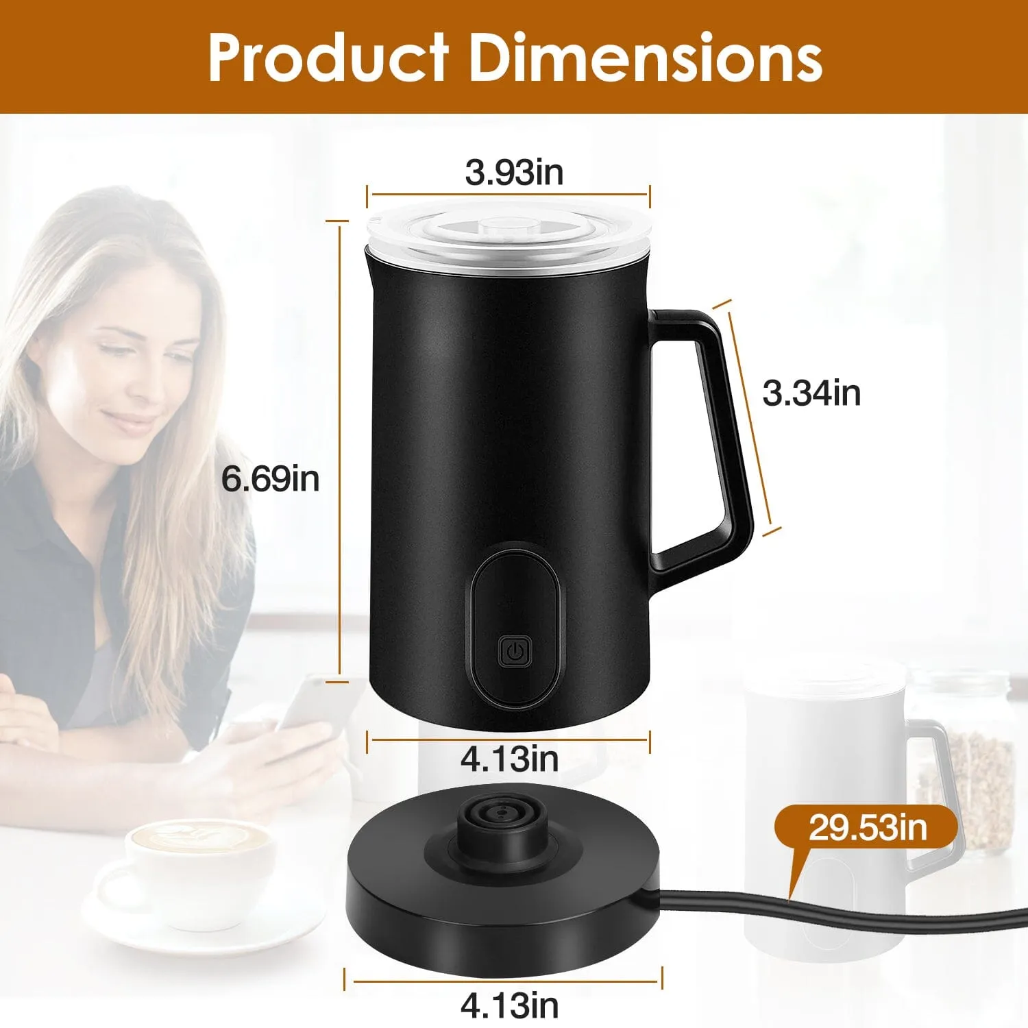 4-in-1 Multifunctional Milk Frother Steamer