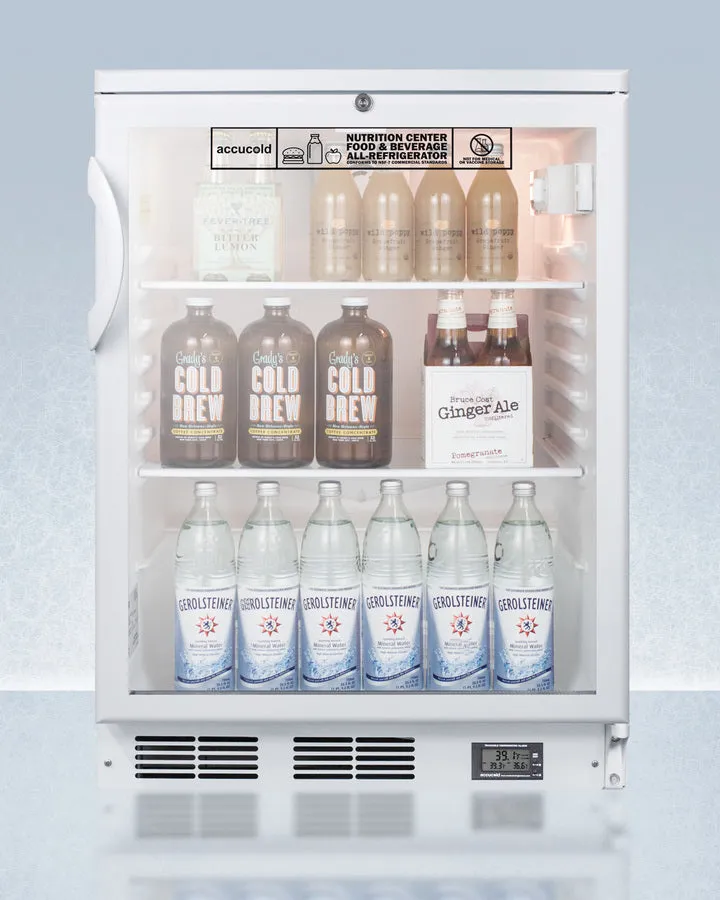 Accucold 24" Wide Nutrition Center All-Refrigerator - SCR600GLNZ