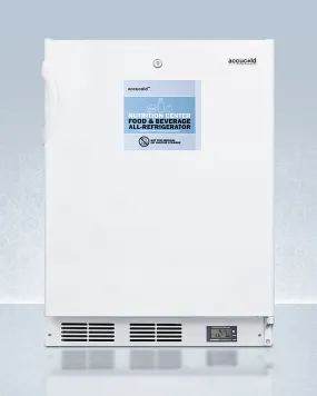 Accucold 24" Wide Nutrition Center Built-In All-Refrigerator ADA Compliant - FF6LWBI7NZADA
