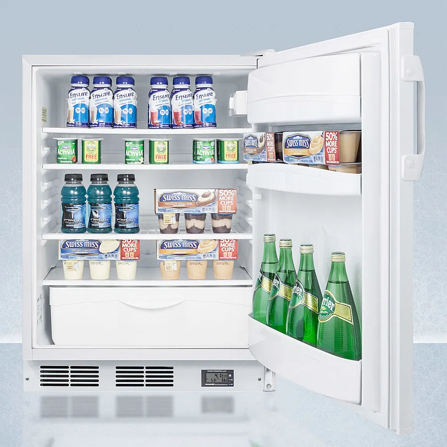 Accucold 24" Wide Nutrition Center Built-In All-Refrigerator ADA Compliant - FF6LWBI7NZADA