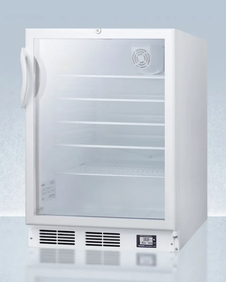 Accucold 24" Wide Nutrition Center Built-In All-Refrigerator ADA Compliant - SCR600GLBINZADA