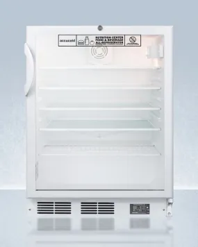 Accucold 24" Wide Nutrition Center Built-In All-Refrigerator ADA Compliant - SCR600GLBINZADA