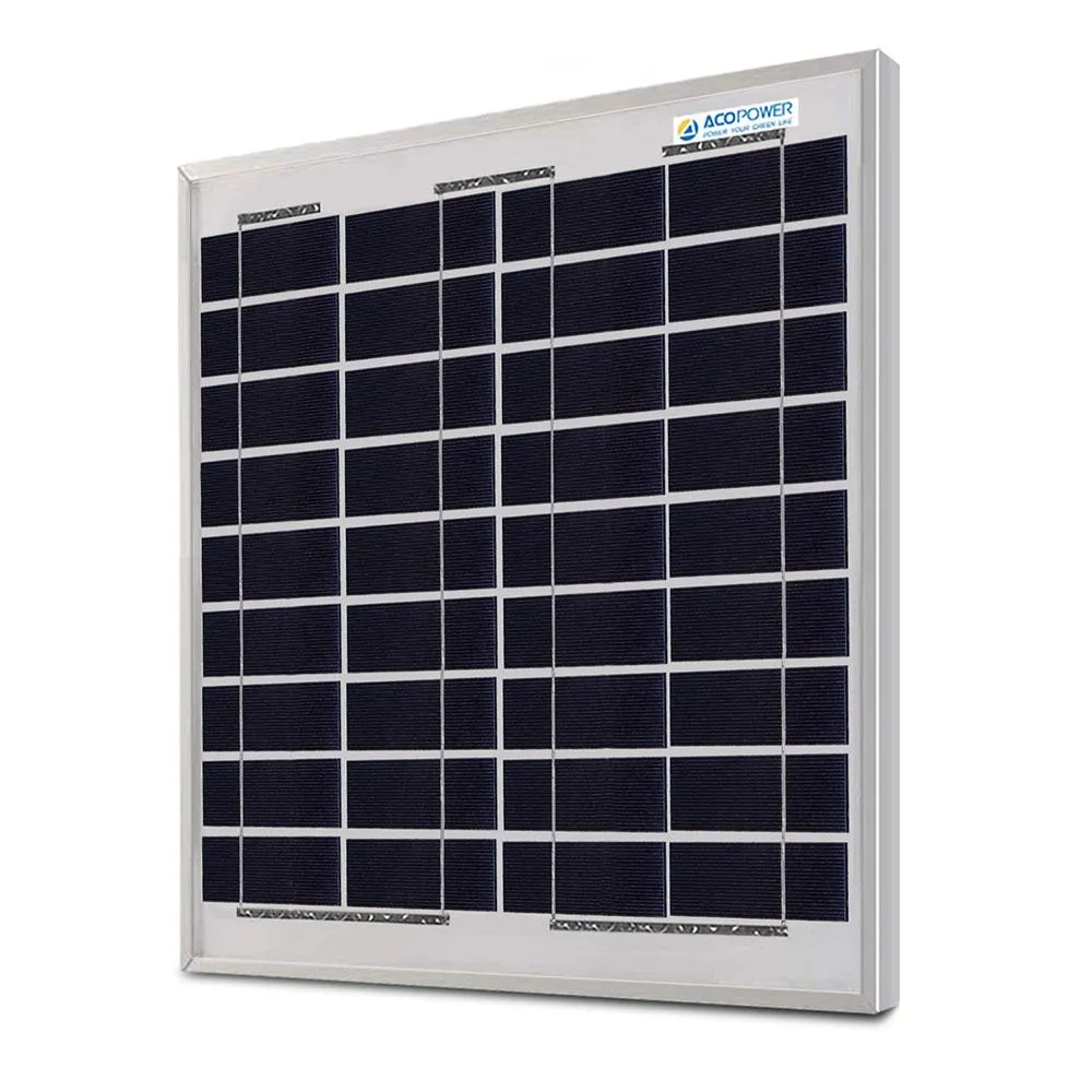ACOPOWER 15 Watt 12volts Poly Solar Panel