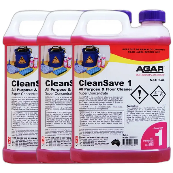 Agar CleanSave 1 All Purpose & Floor Cleaner