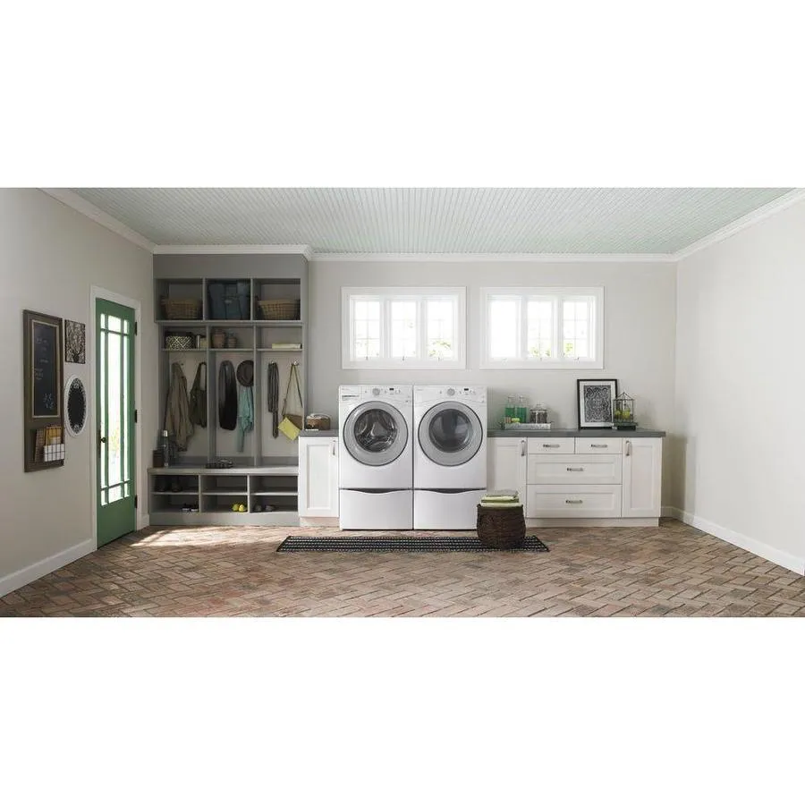 Amana 4.3-cu ft High Efficiency Stackable Front-Load Washer (White) ENERGY STAR