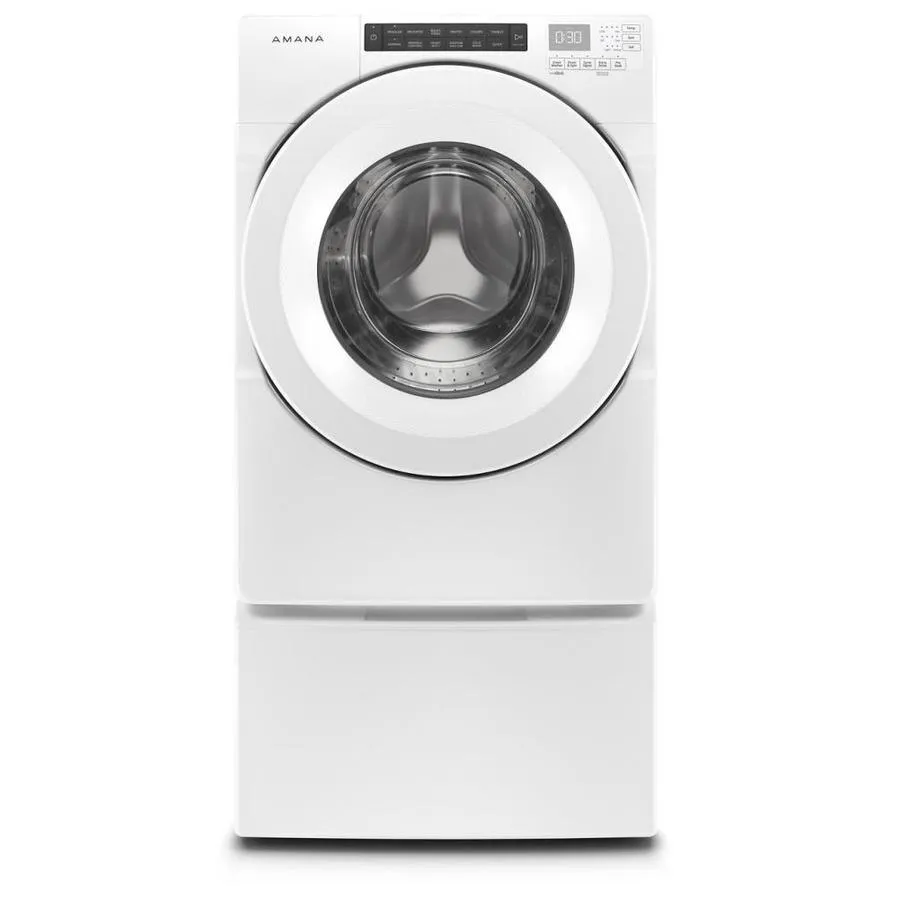 Amana 4.3-cu ft High Efficiency Stackable Front-Load Washer (White) ENERGY STAR