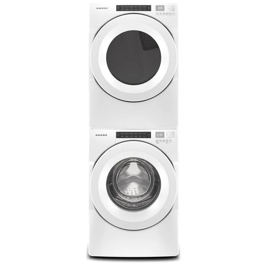 Amana 4.3-cu ft High Efficiency Stackable Front-Load Washer (White) ENERGY STAR