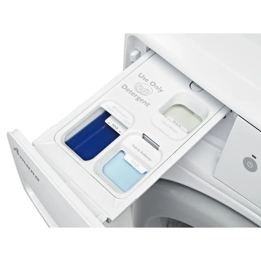 Amana 4.3-cu ft High Efficiency Stackable Front-Load Washer (White) ENERGY STAR
