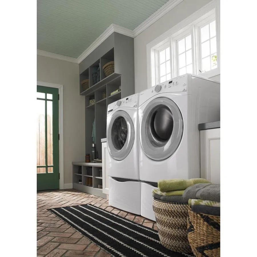Amana 4.3-cu ft High Efficiency Stackable Front-Load Washer (White) ENERGY STAR