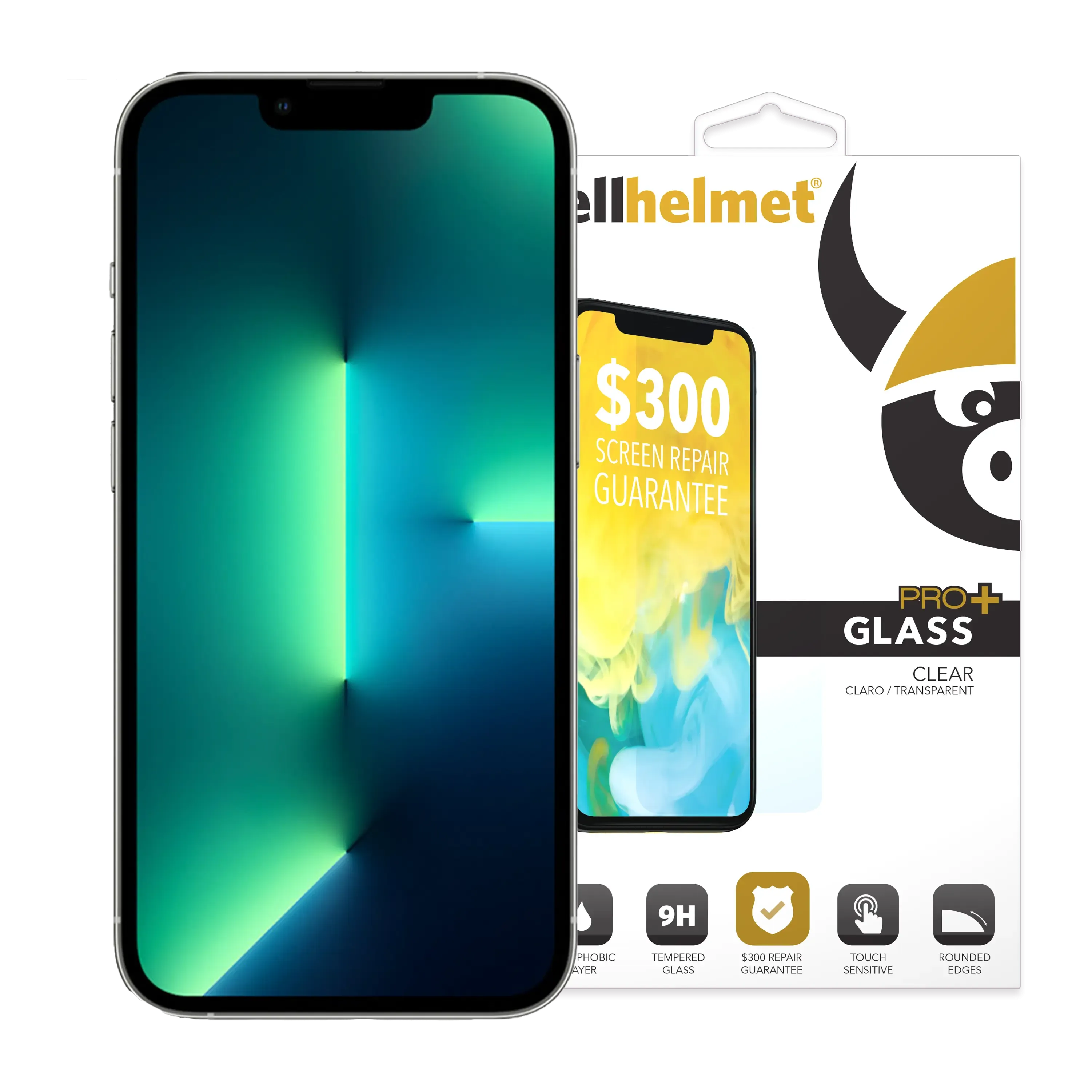 Apple iPhone 14 Plus / 13 Pro Max Tempered Glass with $300 Screen Repair Guarantee