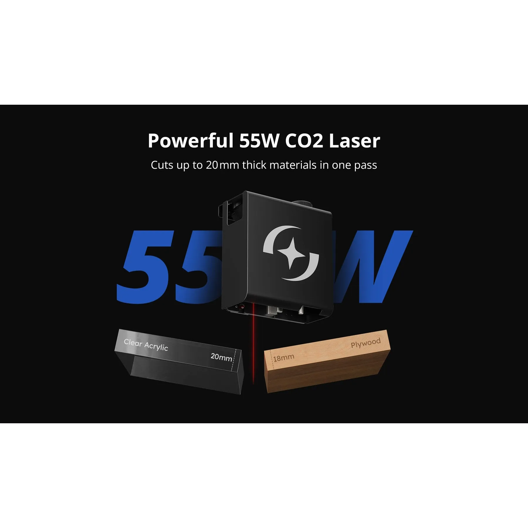 Atomstack Hurricane 55W CO2 Laser Cutter