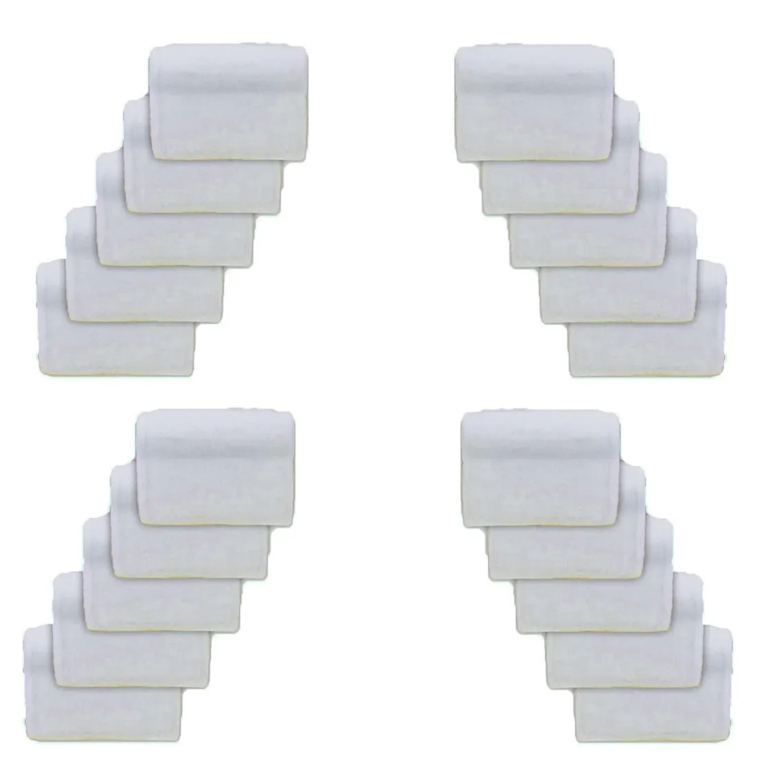 Baseboard Cleaning Replacement Pads (20) - Compatible with Baseboard Buddy