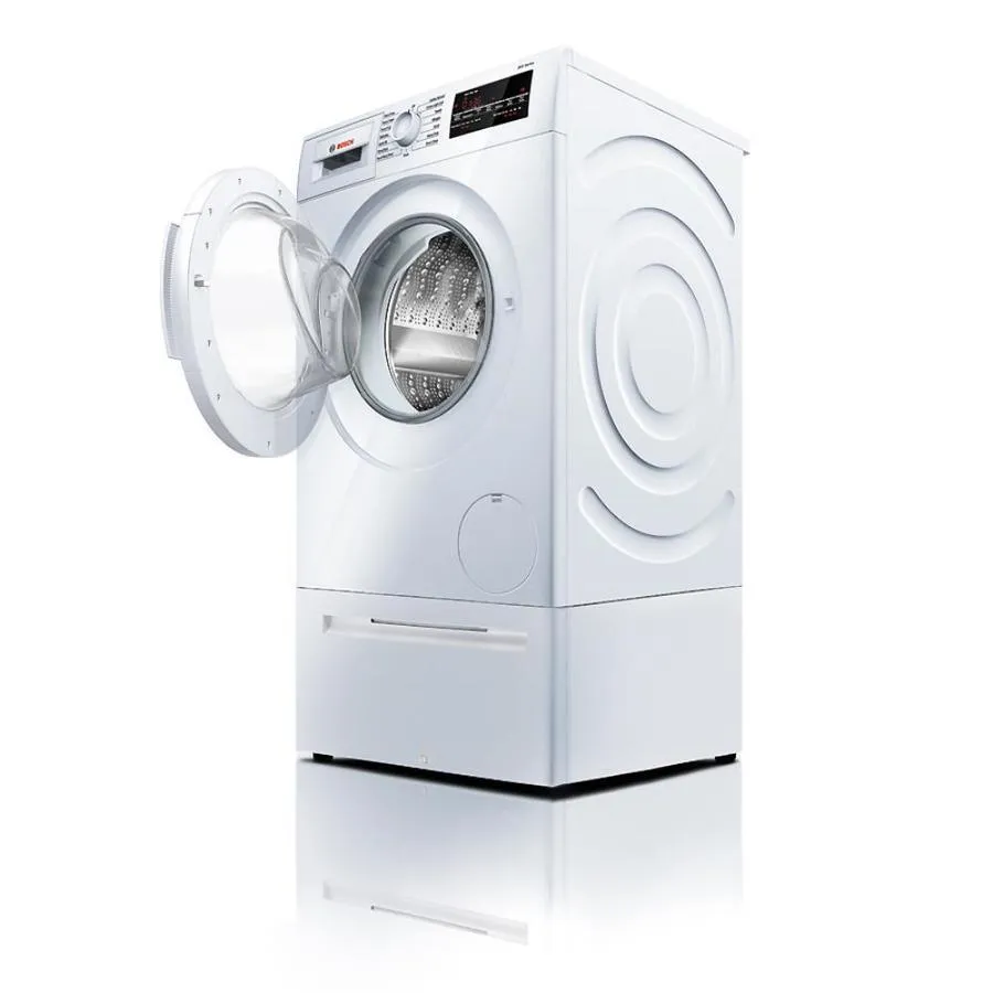 Bosch 300 2-cu ft High Efficiency Stackable Front-Load Washer (White)