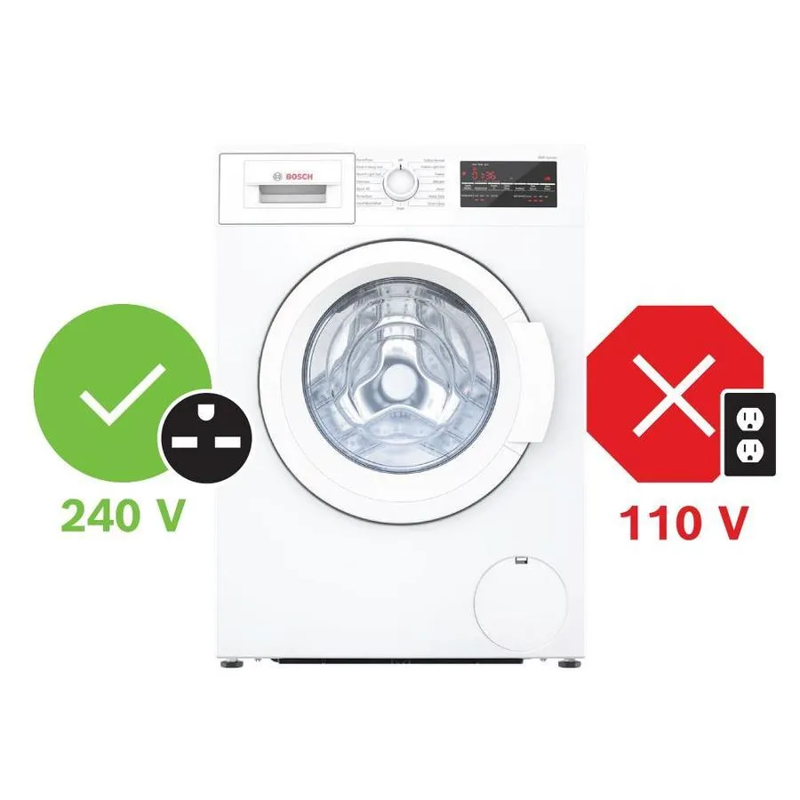 Bosch 300 2-cu ft High Efficiency Stackable Front-Load Washer (White)