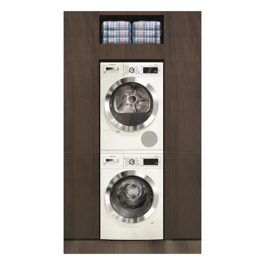 Bosch Home Connect 800 2-cu ft High Efficiency Stackable Front-Load Washer (White) ENERGY STAR