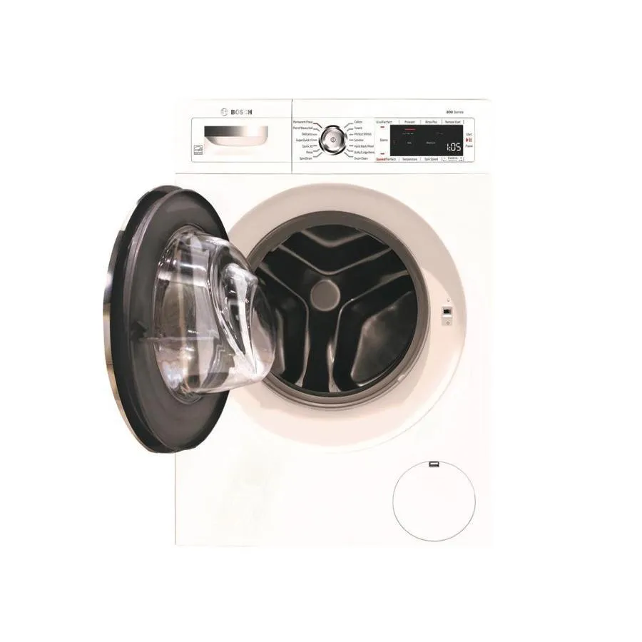 Bosch Home Connect 800 2-cu ft High Efficiency Stackable Front-Load Washer (White) ENERGY STAR