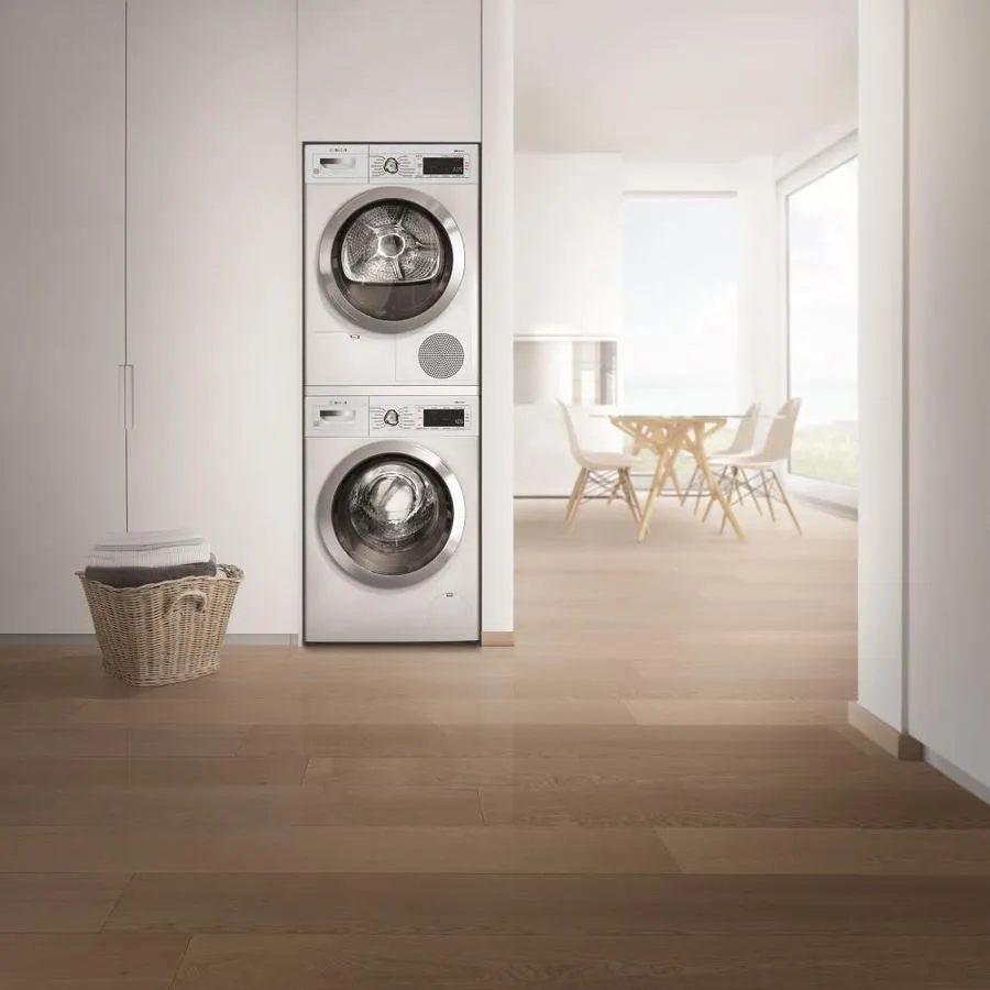 Bosch Home Connect 800 2-cu ft High Efficiency Stackable Front-Load Washer (White) ENERGY STAR
