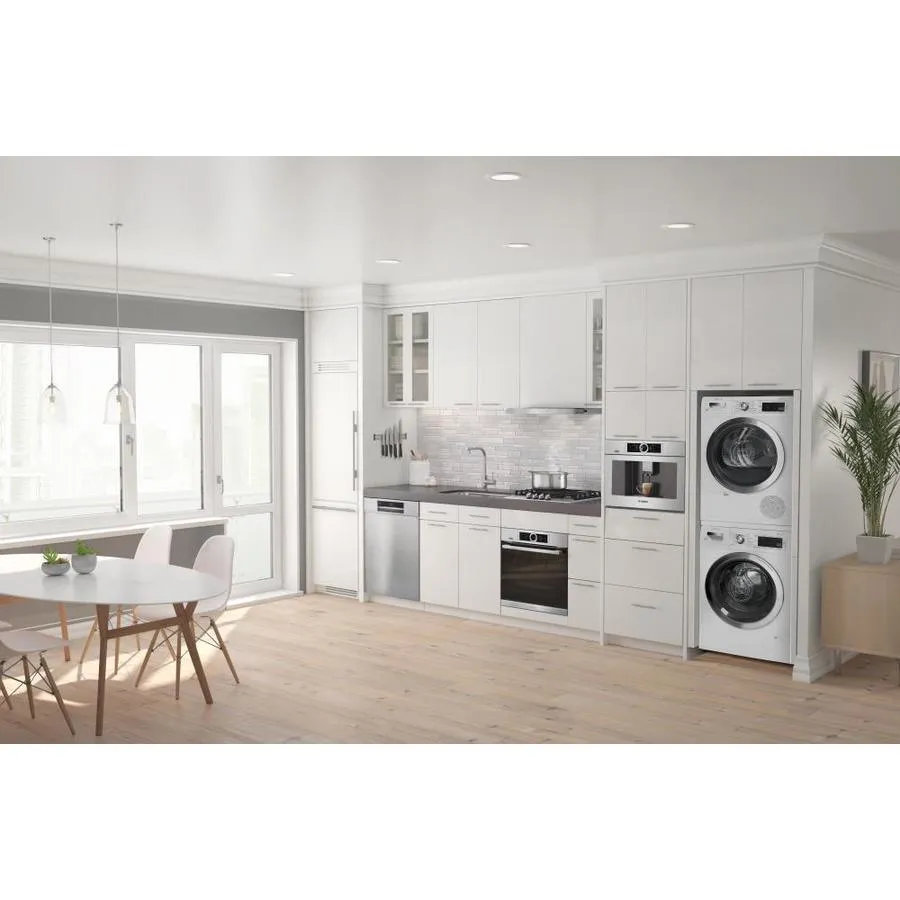 Bosch Home Connect 800 2-cu ft High Efficiency Stackable Front-Load Washer (White) ENERGY STAR