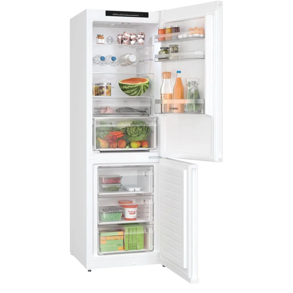 Bosch KGN362WDFG 60cm Frost Free Fridge Freezer  White