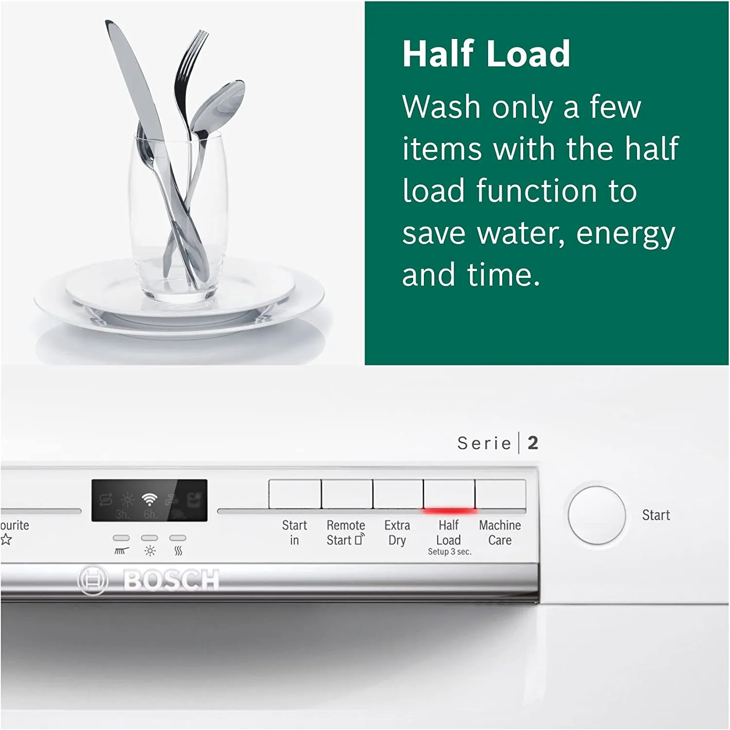 Bosch SMS2ITW08G Series 2 Free-standing dishwasher 60 cm White