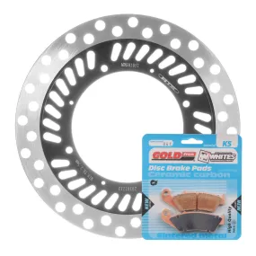 BRAKE DISC & PAD FRONT KIT - HON CRF230F 05-20