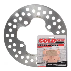 BRAKE DISC & PAD FRONT KIT - HON TRX500FM 05-11