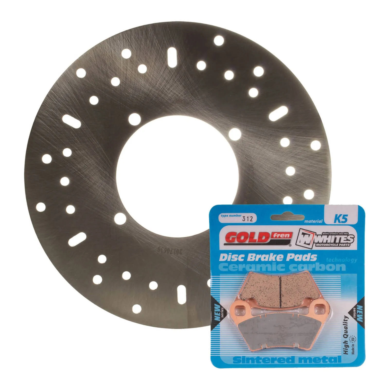 BRAKE DISC & PAD FRONT KIT - POL ACE 570 16-17