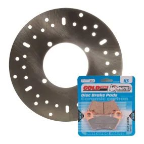 BRAKE DISC & PAD FRONT KIT - POL ACE 570 16-17