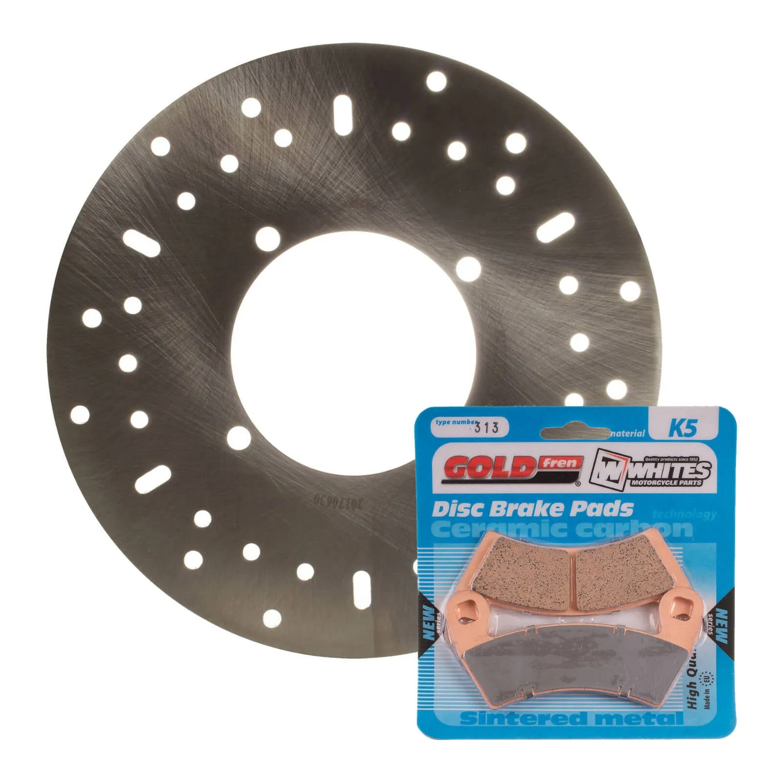 BRAKE DISC & PAD FRONT KIT - POL ACE 570 HD 16-18