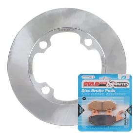 BRAKE DISC & PAD FRONT KIT - SUZ LTF300F 02-20 - LEFT