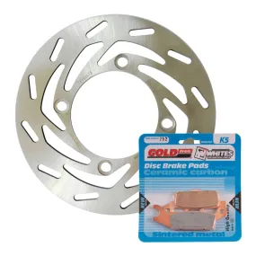 BRAKE DISC & PAD FRONT KIT - YAM YFM700FAP 07-20 - LEFT
