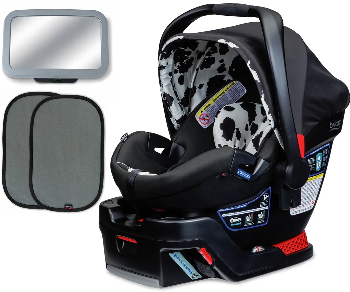 Britax B-Safe 35 Elite Infant Car Seat Bundle 2017 Cowmooflage