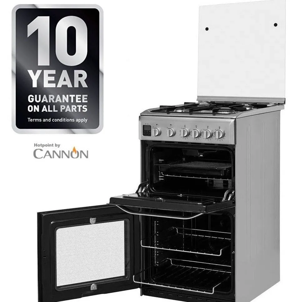 CAPRI 50cm Gas Double Oven Lidded Cooker Stainless Steel TGCHD5G00CC (LPG Convertible Also)