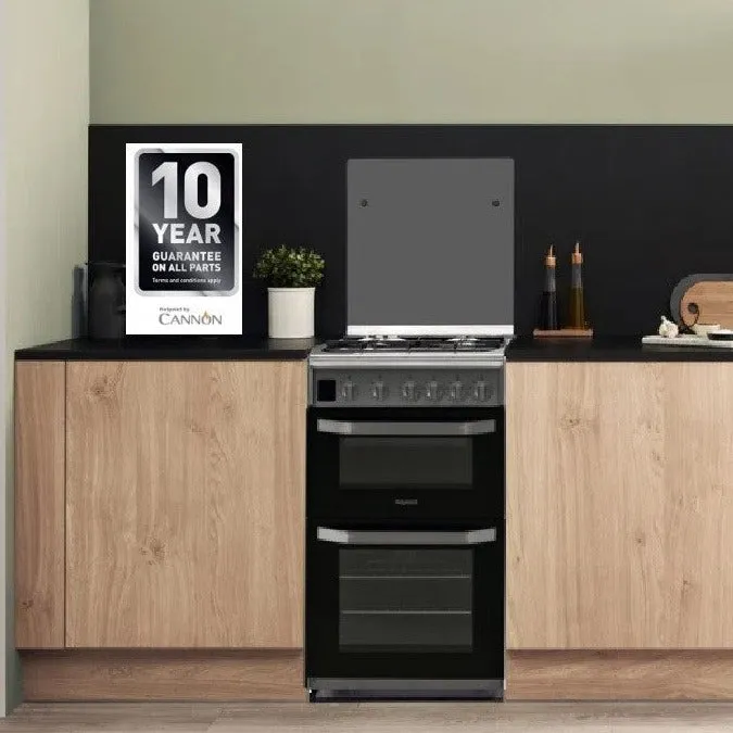 CAPRI 50cm Gas Double Oven Lidded Cooker Stainless Steel TGCHD5G00CC (LPG Convertible Also)
