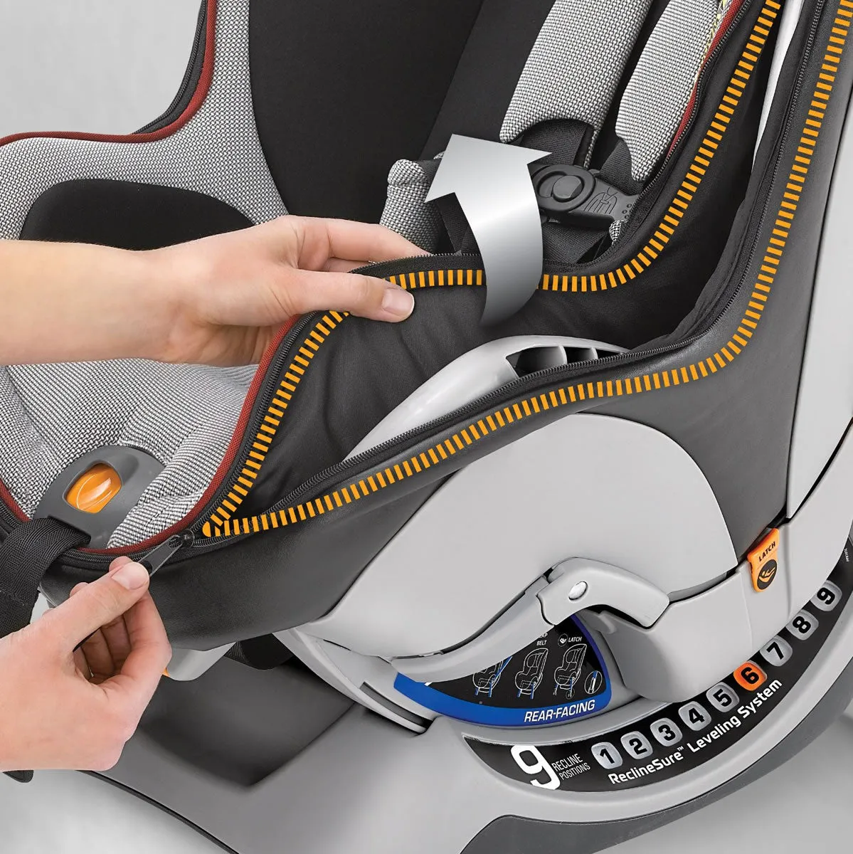 Chicco 2015 NextFit Zip Convertible Car Seat - Ibis