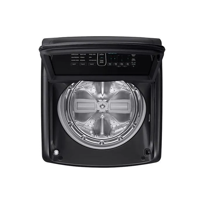 [CLEARANCE] Samsung WA16R6380BV/FQ Top Load Washer 16.0Kg Wobble Inverter Black Caviar