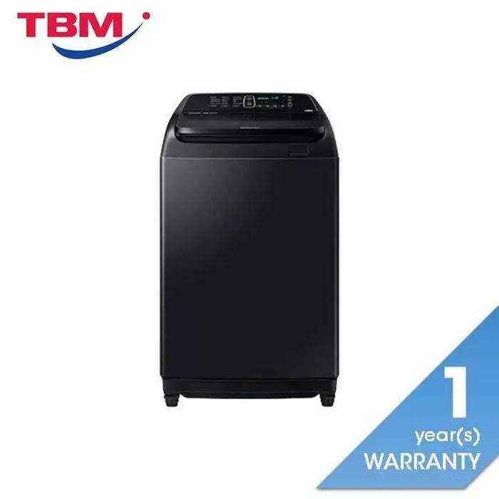 [CLEARANCE] Samsung WA16R6380BV/FQ Top Load Washer 16.0Kg Wobble Inverter Black Caviar