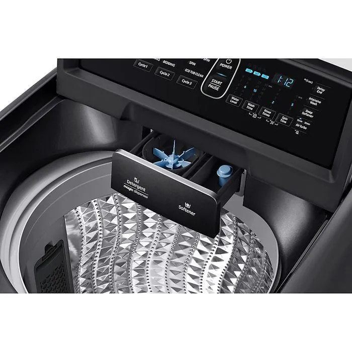 [CLEARANCE] Samsung WA16R6380BV/FQ Top Load Washer 16.0Kg Wobble Inverter Black Caviar