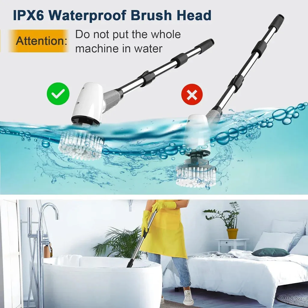 Cordless Electric Spin Scrubber, Cleaning Brush Scrubber for Home
