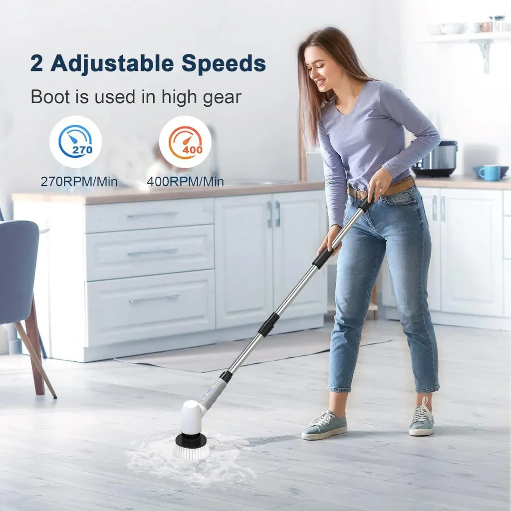Cordless Electric Spin Scrubber, Cleaning Brush Scrubber for Home